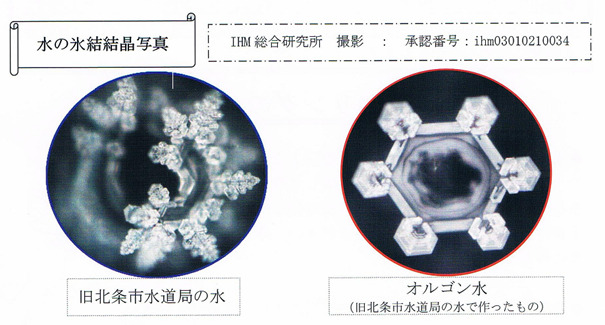 水の氷結結晶